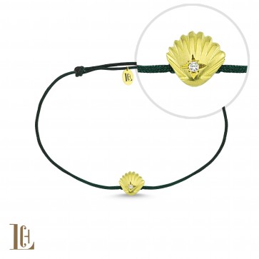 Deniz kabuğu ip bileklik