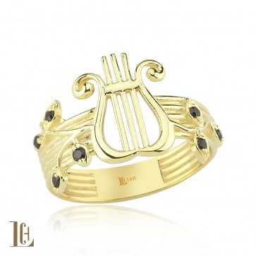 Lir Yüzük Siyah pırlanta