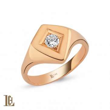 Tek taş Pırlanta Şövalye 