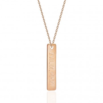 Dikdörtgen Madalyon Kolye