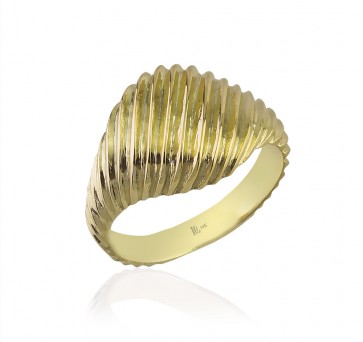 Krema altın yüzük