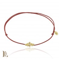 Melek pırlanta ip bileklik 