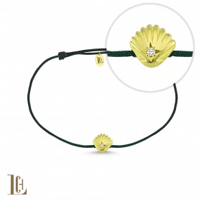 Deniz kabuğu ip bileklik